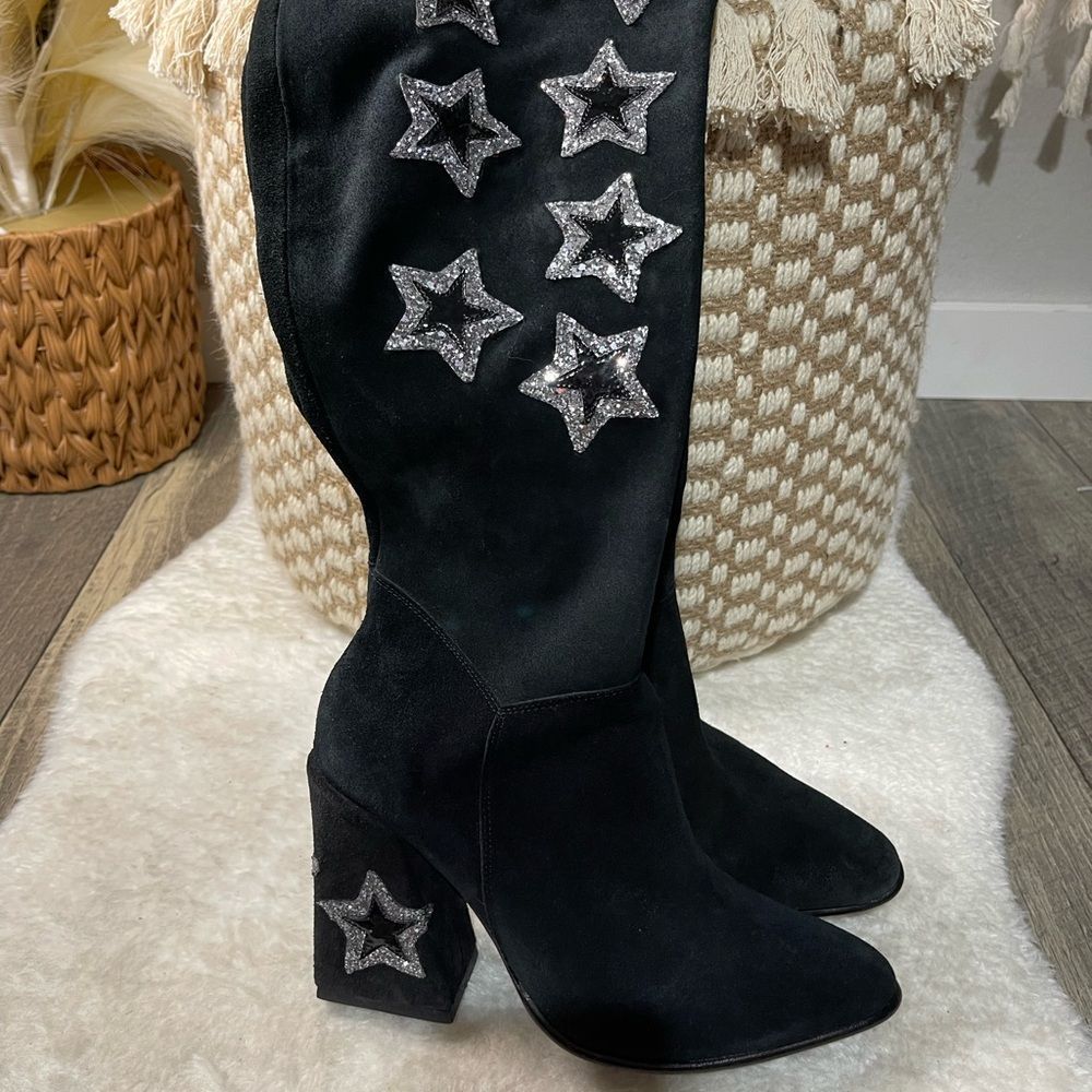 Luciano Marra Argentina Buenos Aires Suede Star Tall Boots